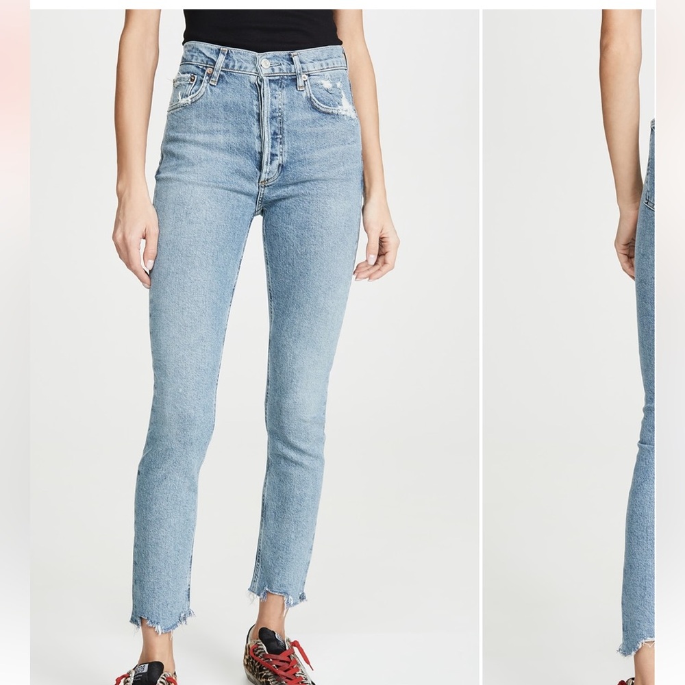 Agolde Nico High Rise Slim Fit Jeans. Size 25